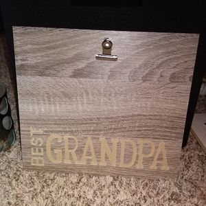 NEW! "Best Grandpa" clipboard picture frame!